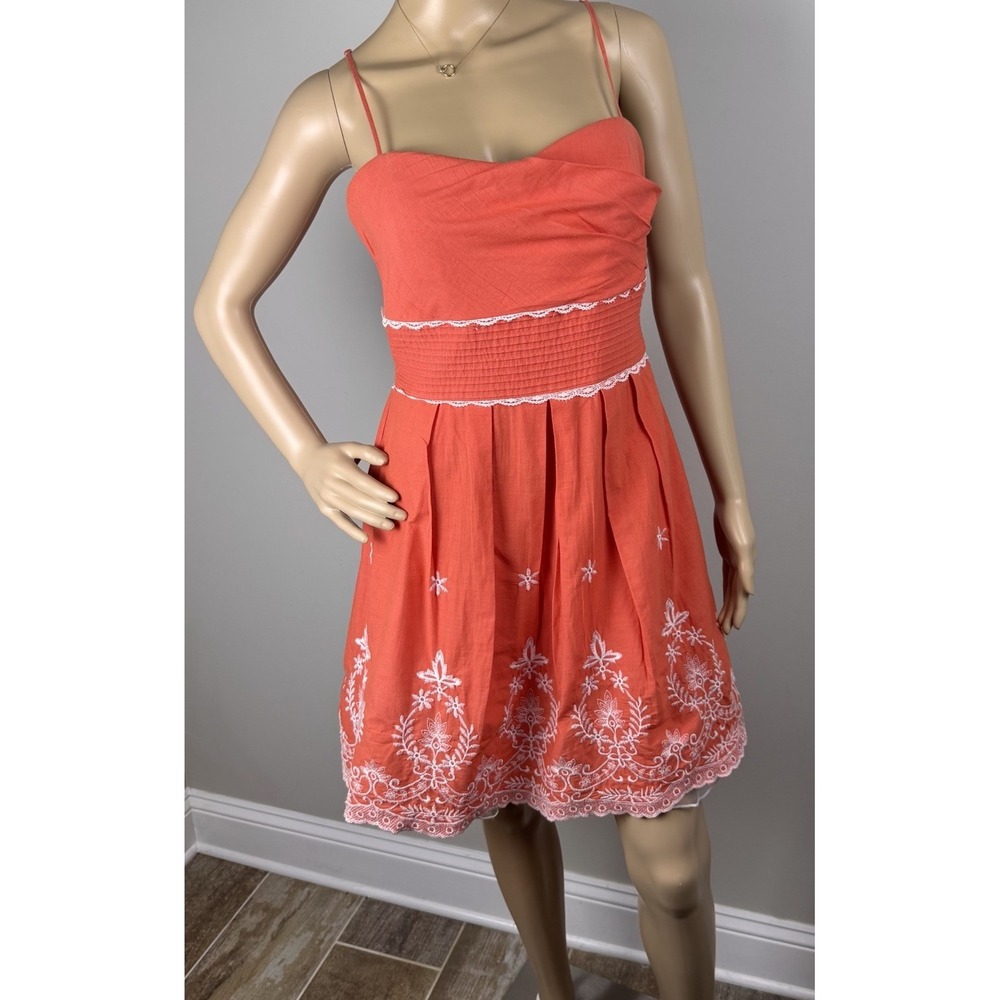 Xtraordinary Dress Sz 11 Coral Flare Tulle Adjustable Straps Padded